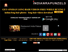 Tablet Screenshot of indianrapunzels.com